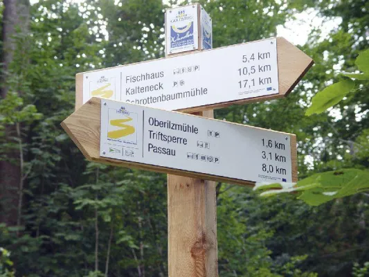 Bild: Wanderwege in Deutschland von Bayern bis nach Böhmen