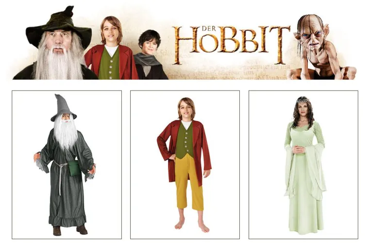 Kostümtrend zu Karneval 2013: Lizenzierte Filmkostüme aus "Der Hobbit: Eine unerwartete Reise" Bild: Kostümtrend zu Karneval 2013: Lizenzierte Filmkostüme aus "Der Hobbit: Eine unerwartete Reise"