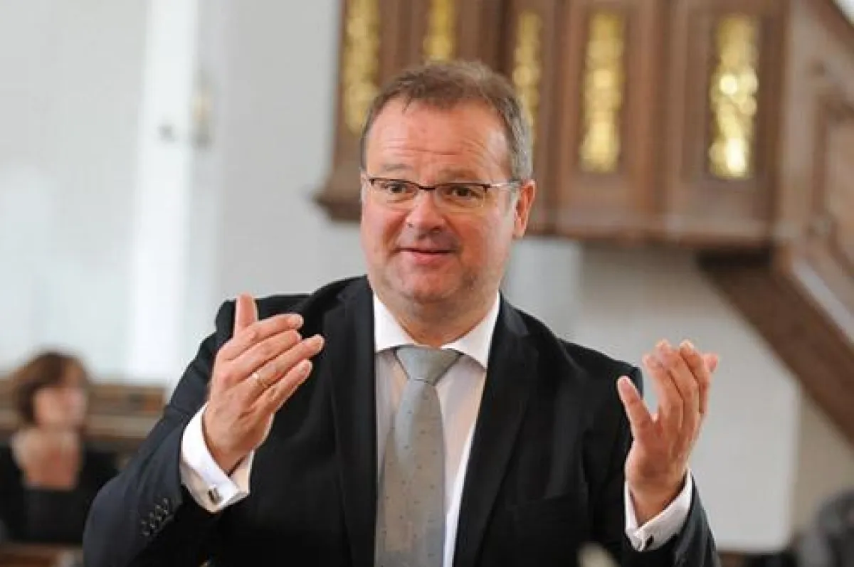 A-Kirchenmusiker Max Penger ganz in seinem Element.
