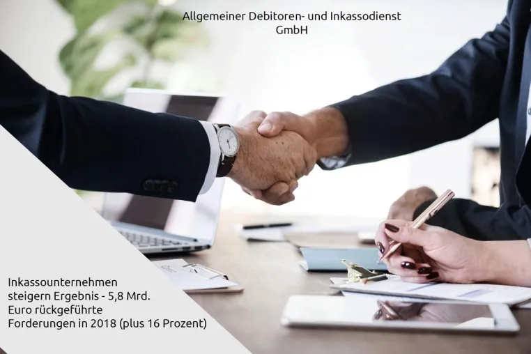 Bild: Inkassounternehmen steigern Ergebnis - 5,8 Mrd. Euro rückgeführte Forderungen in 2018 (plus 16 Prozent)