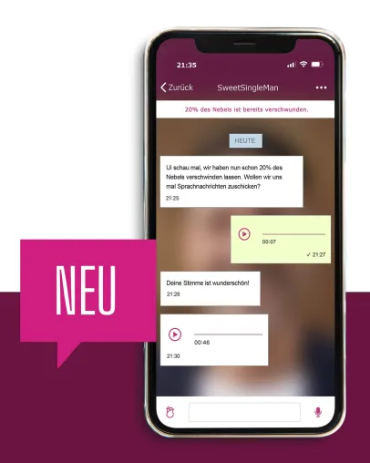 Dating-App FogChat setzt nun auch auf Sprache und Bilder Bild: Dating-App FogChat setzt nun auch auf Sprache und Bilder