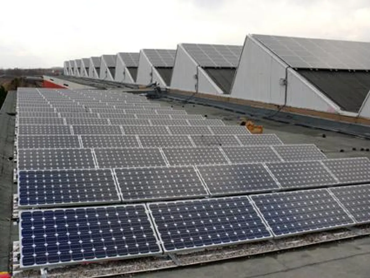 Solarpark Delitzsch nach der Fertigstellung