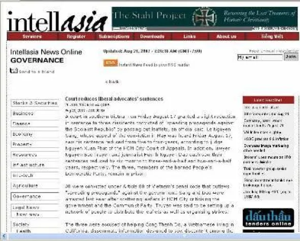 Vietnam: Ausländische Webseite soll nicht über Dissidentenprozesse berichten Bild: Vietnam: Ausländische Webseite soll nicht über Dissidentenprozesse berichten