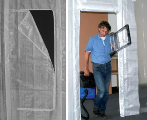 Bild: Effizienter Staubschutz: die neuen easyTEC – Reißverschlusstüren