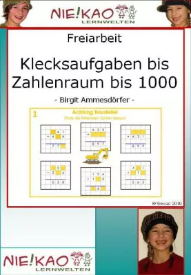 Bild: Der Zahlenraum bis 1000 - Klecksaufgaben Addition und Subtraktion