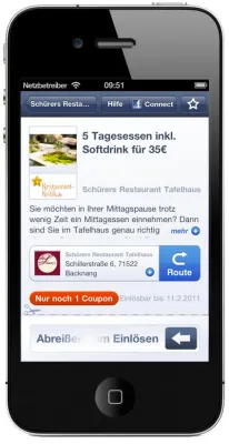 Bild: Mobile Coupons steigern Umsatz in der Gastronomie