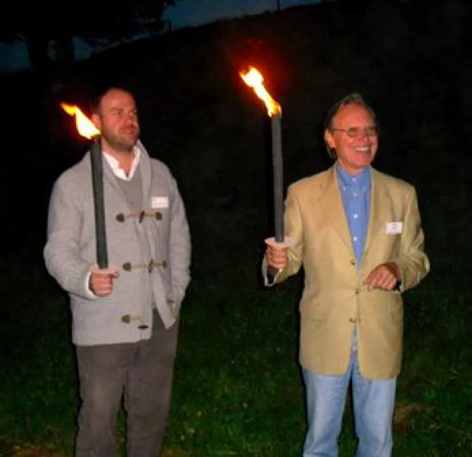 Druiden Constantin Bachfischer und Lothar Weiß