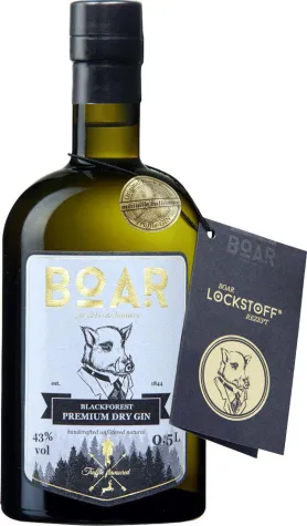 Bild: Boar Gin aus der Black Forest Boar Distillery