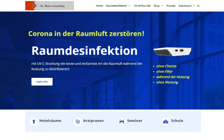 Bild: Gegen Corona Infektion: UV-C-Strahlung statt nur Lüften?