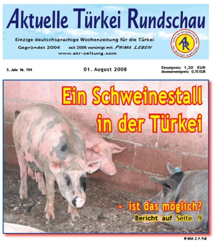 Eine Schweinezucht in der moslemischen Türkei - ist das möglich? Im Prinzip ja, aber es erfordert sehr viel Energie