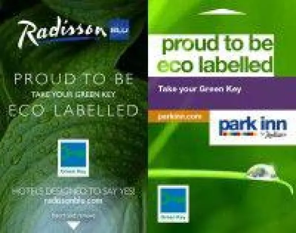 Bild: Grüne Zimmerschlüssel für Hotel-Gäste von Radisson Blu und Park Inn by Radisson