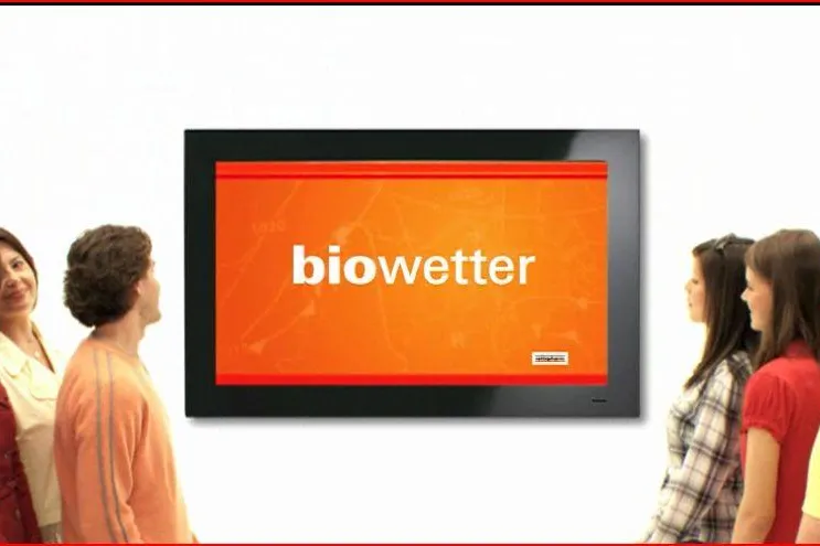 Bild: TV-Wartezimmer sendet in Kooperation mit ratiopharm Bio-Wetter