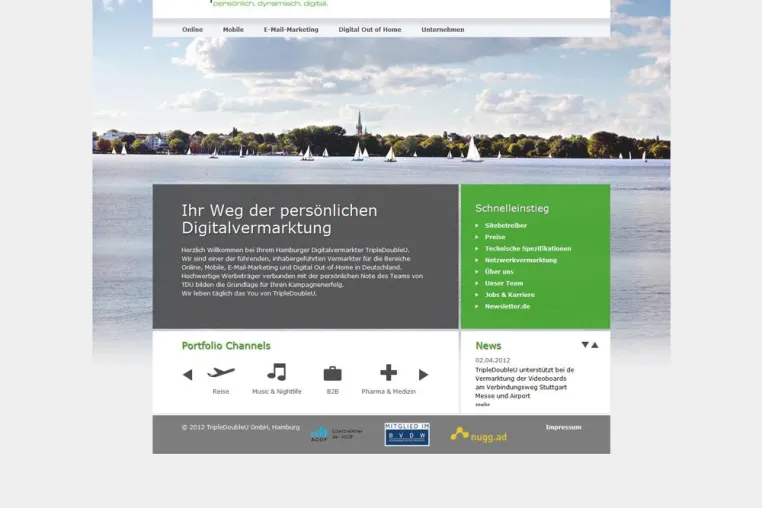 Bild: Relaunch TripleDoubleU Corporate Website