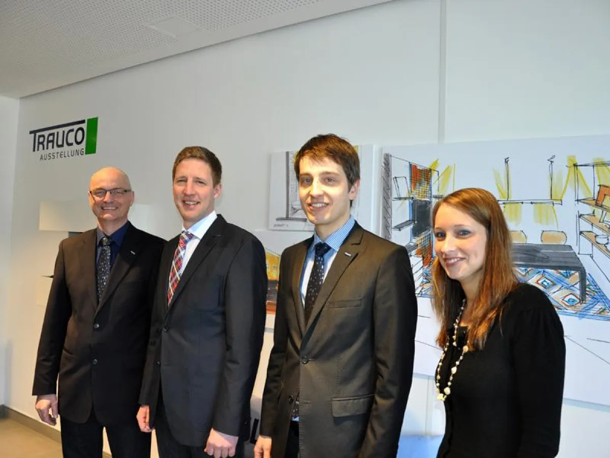 Stellten die neue Erlebnisausstellung von Trauco Fachhandel in Großefehn vor: Harald Schön, Daniel S