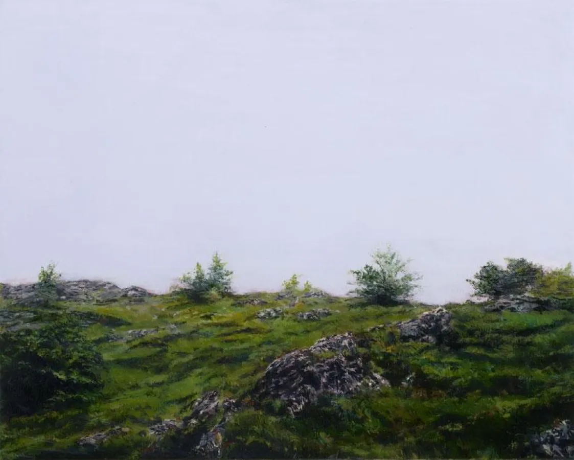 Leta Peer, Along with Simon, 2008, Öl auf Leinwand, 80 x 100 cm