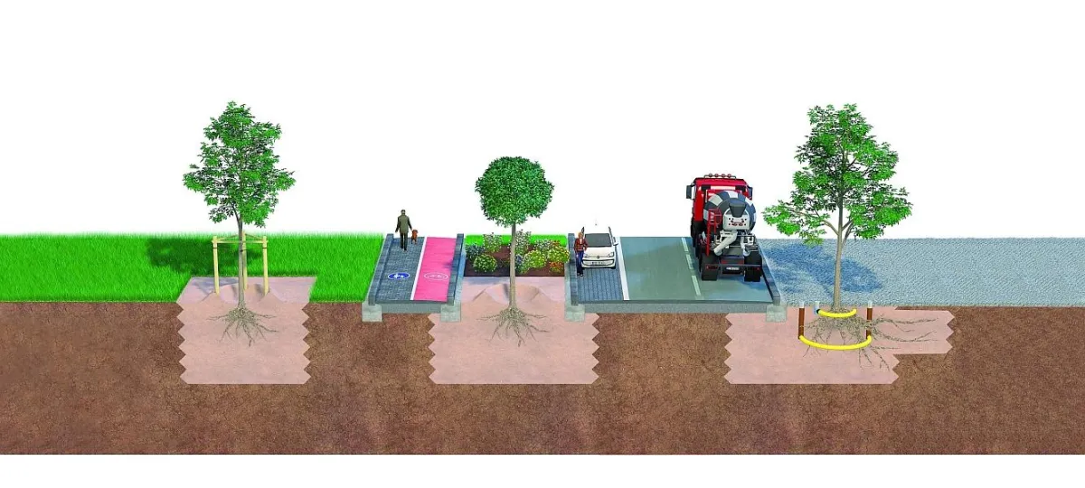 Drei Varianten für jeden Bedarf: HYDRALIT Baumsubstrate von tegra sind für Bauweisen mit und ohne Üb