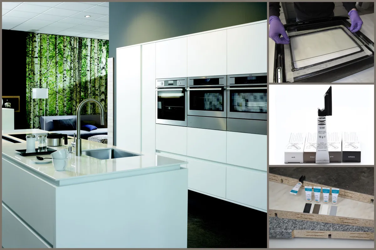 Höchste Qualität beim Abdichten von Stoßkanten garantiert der Hybridklebstoff technicoll® 9700. (© RUDERER KLEBETECHNIK GmbH )