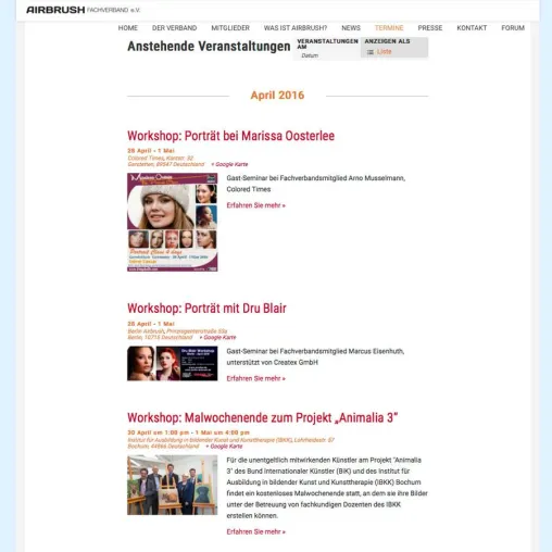Bild: Airbrush lernen und live erleben: Kurse und Veranstaltungen online finden