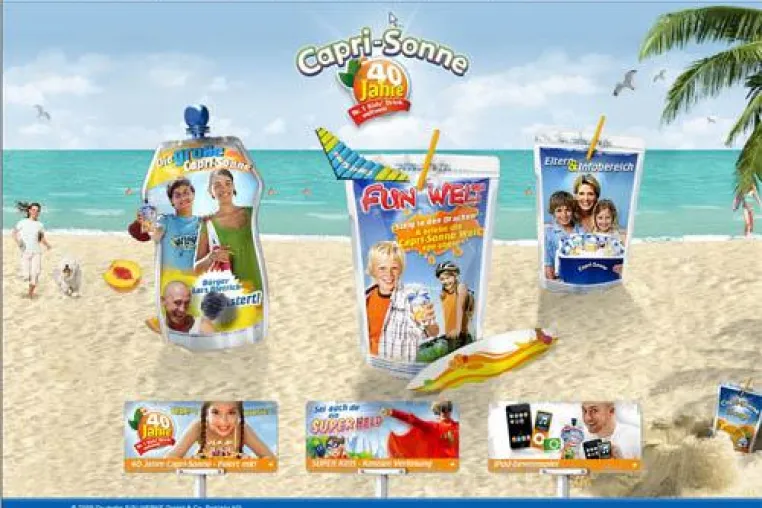 Bild: Neuer Webauftritt zum Vierzigsten - capri-sonne.de setzt neue Maßstäbe