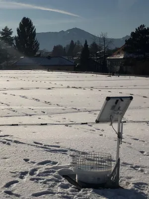 Bild: Neues Warnsystem zur Kontrolle der Schneelast auf Flachdächern