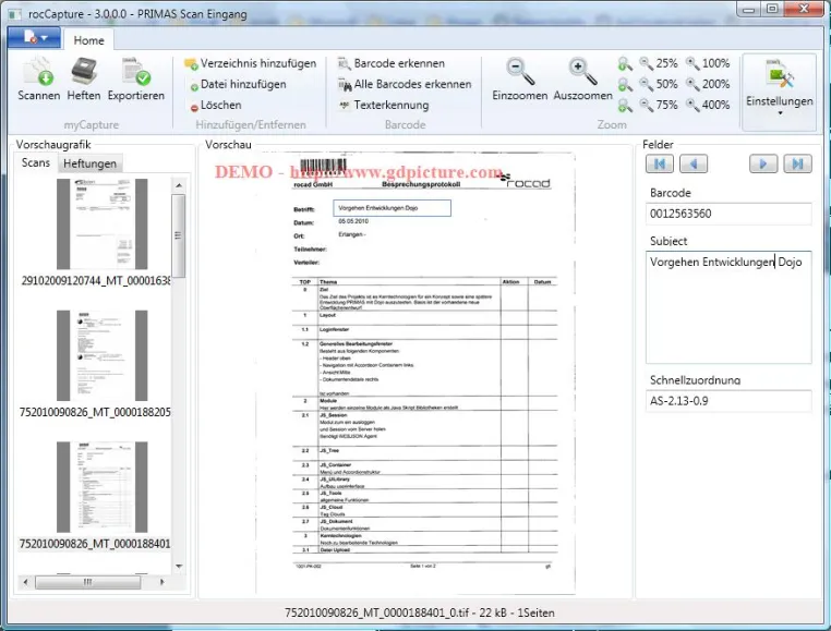 Bild: rocCapture - Barcode Scantool komplett überarbeitet