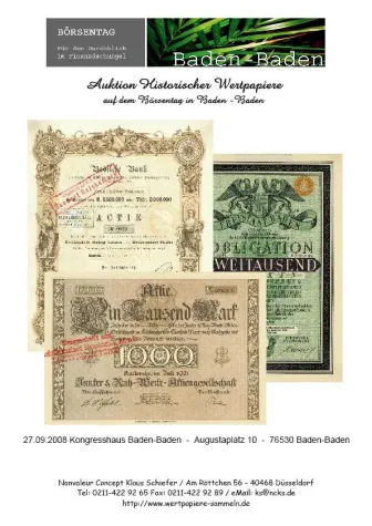 Bild: Historische Wertpapiere unterm Hammer