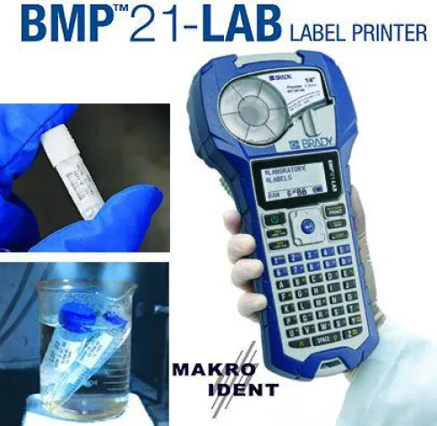 Bild: Laborbedarf: Tragbarer Etikettendrucker Brady BMP21-LAB