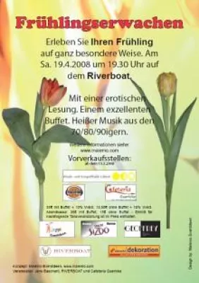 Bild: Erotische Lesung mit Buffet und Tanzveranstaltung auf dem Riverboat