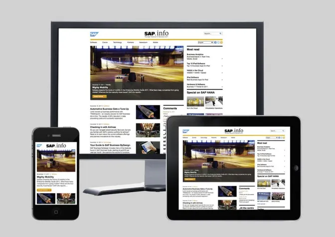 Bild: SAP.info auf allen Geräten