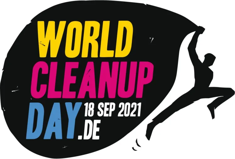 Bild: Ankündigung des World Cleanup Day am 18. September 2021 