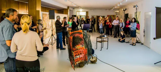 Bild: hafenkult e. V. & sprengerbleilevens packten die Kunst in den Einkaufswagen