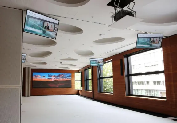 PRO VIDEO: Hochmoderne Medientechnik für das neue Konferenzzentrum der Rocket Internet SE Bild: PRO VIDEO: Hochmoderne Medientechnik für das neue Konferenzzentrum der Rocket Internet SE