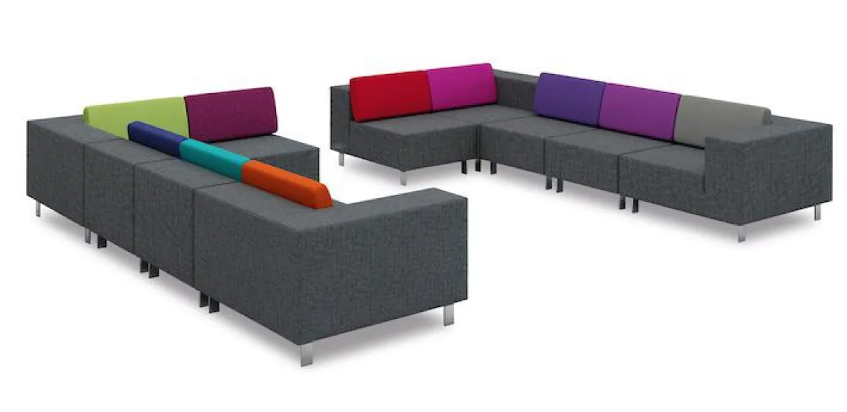 Das Akustiksitzmöbel 90deegree bestätigt Schall absorbierende Wirkung und besteht Brandprüfung