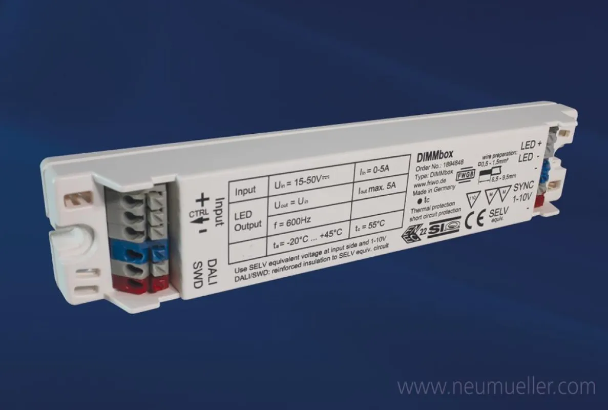 DIMMBox - die technisch ausgefeilte Lösung zum Dimmen von LED-Beleuchtungslösungen