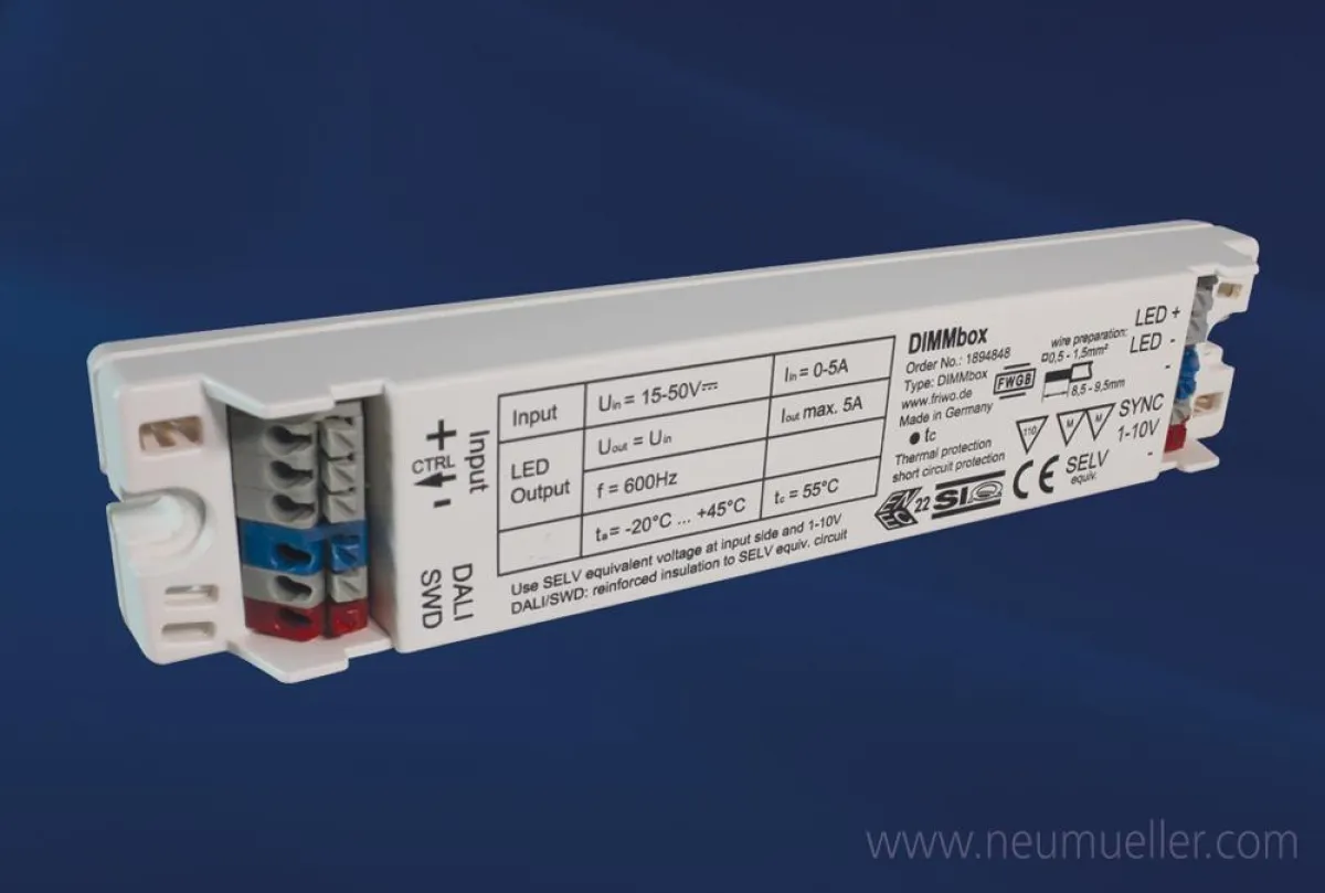 DIMMBox - die technisch ausgefeilte Lösung zum Dimmen von LED-Beleuchtungslösungen