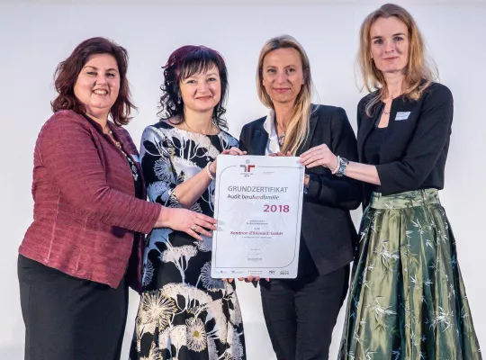 Bild: Nominierung SinnWin Kundin Kendrion f steir. Vereinbarkeitspreis u österreich. Staatspreis "Familie und Beruf"