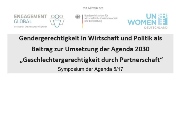 Bild: Gendergerechtigkeit in Wirtschaft und Politik als Beitrag zur Umsetzung der Agenda 2030