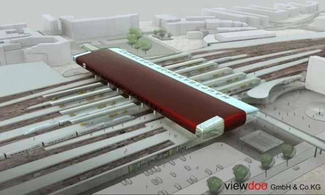 Bild: Neuer Dortmunder Hauptbahnhof mit anspruchsvoller Architektur und städtebaulicher Gesamtlösung