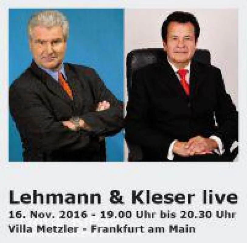 Börsenexperte Frank Lehmann (ARD) und Hans Kleser (Vorstand Deutsche Gold AG)