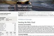 Canaccord Genuitys Analysten sehen nach Erstbewertung 125 % Kurspotenzial bei First Cobalt Bild: Canaccord Genuitys Analysten sehen nach Erstbewertung 125 % Kurspotenzial bei First Cobalt