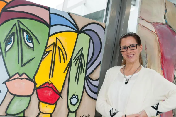 Bild: Kunstausstellung „Tiefgründig“ im Knappschaftskrankenhaus