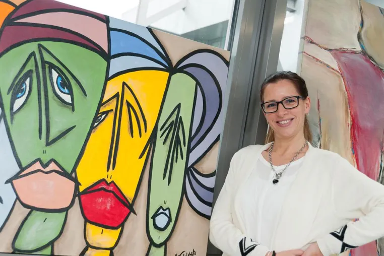 Bild: Kunstausstellung „Tiefgründig“ im Knappschaftskrankenhaus