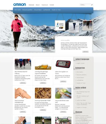 Bild: Omron Healthcare präsentiert neuen Online-Blog
