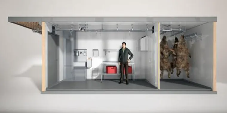 Bild: Produktneuheit: Wildsammel- und Zerwirkraummodul