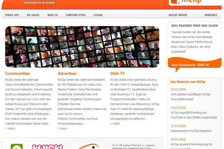 hiClip launcht neue Website Bild: hiClip launcht neue Website