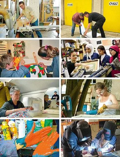 Bild: Weniger kaufen: selber machen! - Der Verbund Offener Werkstätten auf der GoodGoods-Messe in Hamburg
