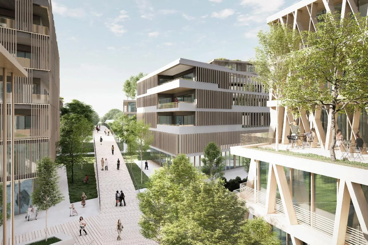 Bild von Norden auf die Brücke