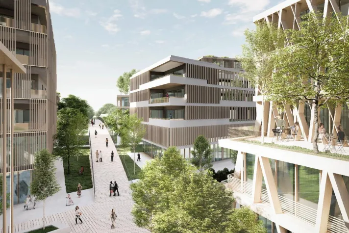 Bild: „MOOSAIK – DAS VERBINDENDE QUARTIER“ ALL ABOUT VERMARKTET DAS VISIONÄRE BAUVORHABEN DER FAMILIE HOUDEK