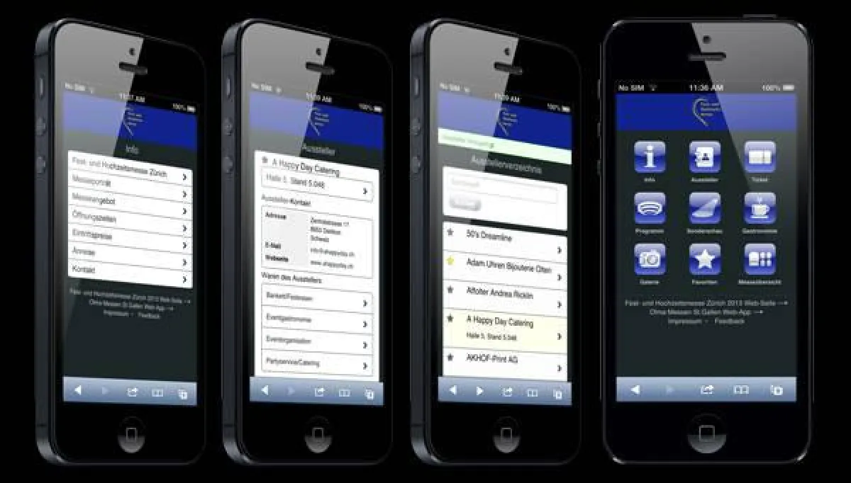 Fest- und Hochzeitsmessen Apps 2013 von Heidelberg Mobil