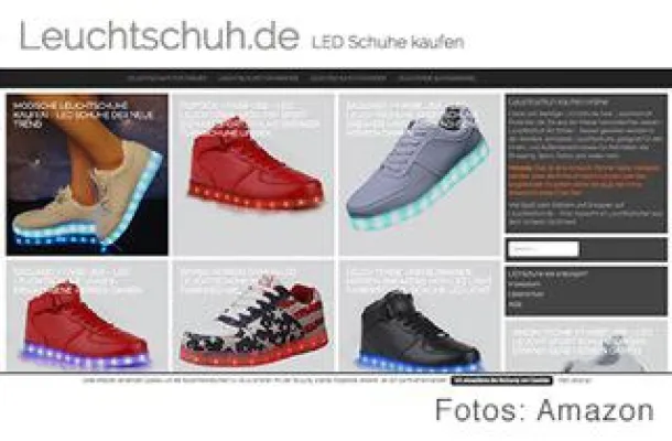 Leuchtschuhe – Ganz sicher ein Trend. Bild: Leuchtschuhe – Ganz sicher ein Trend.